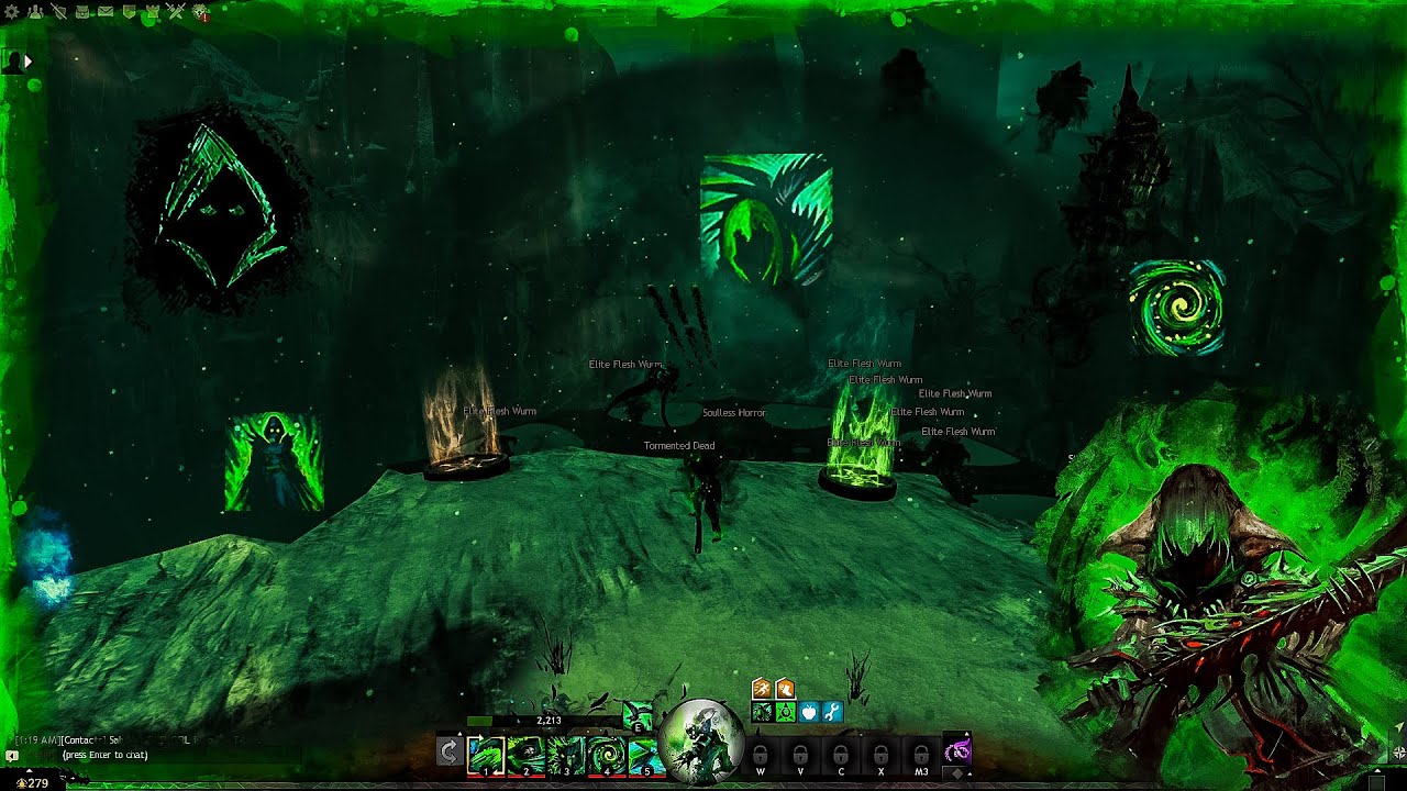 Guild Wars 2 WvW Blood Magic Reaper Zerg highlights