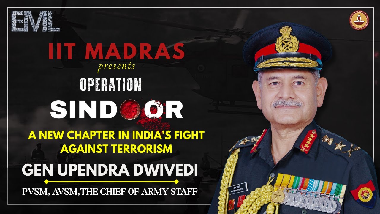 General Upendra Dwivedi live at IIT Madras | EML