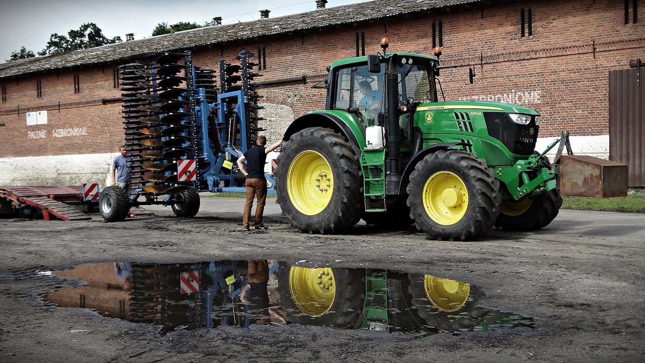 John Deere 6170M / 6210R & Raptor KSE - Talerzowanie 2015