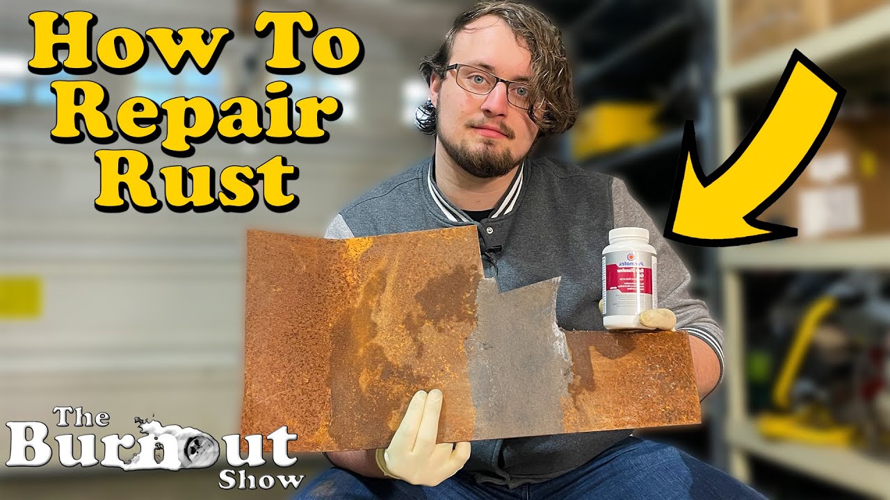 How To Repair A Rusted Surface - Burnout Tutorials (Permatex Rust Dissolver Gel)
