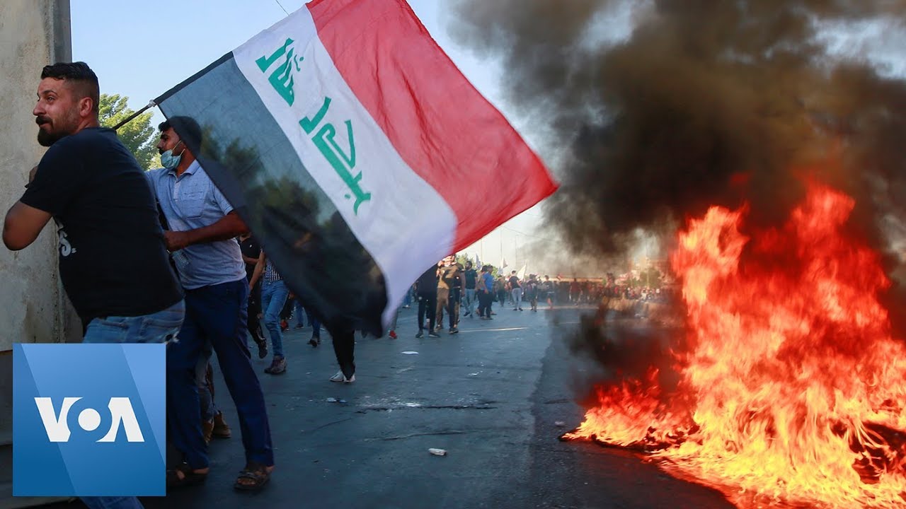 Soldiers Fire, Protestors Disperse at Baghdad Protests in Iraq