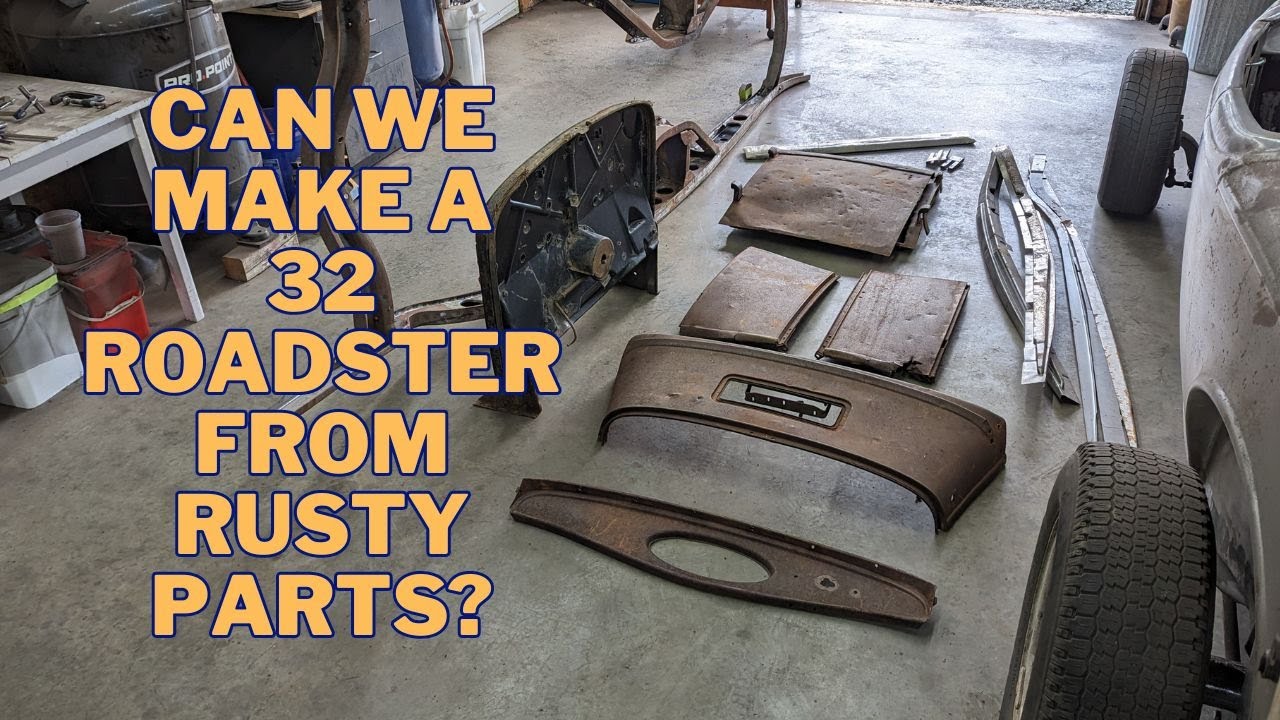 Using original parts to build a 32 Ford roadster we call 