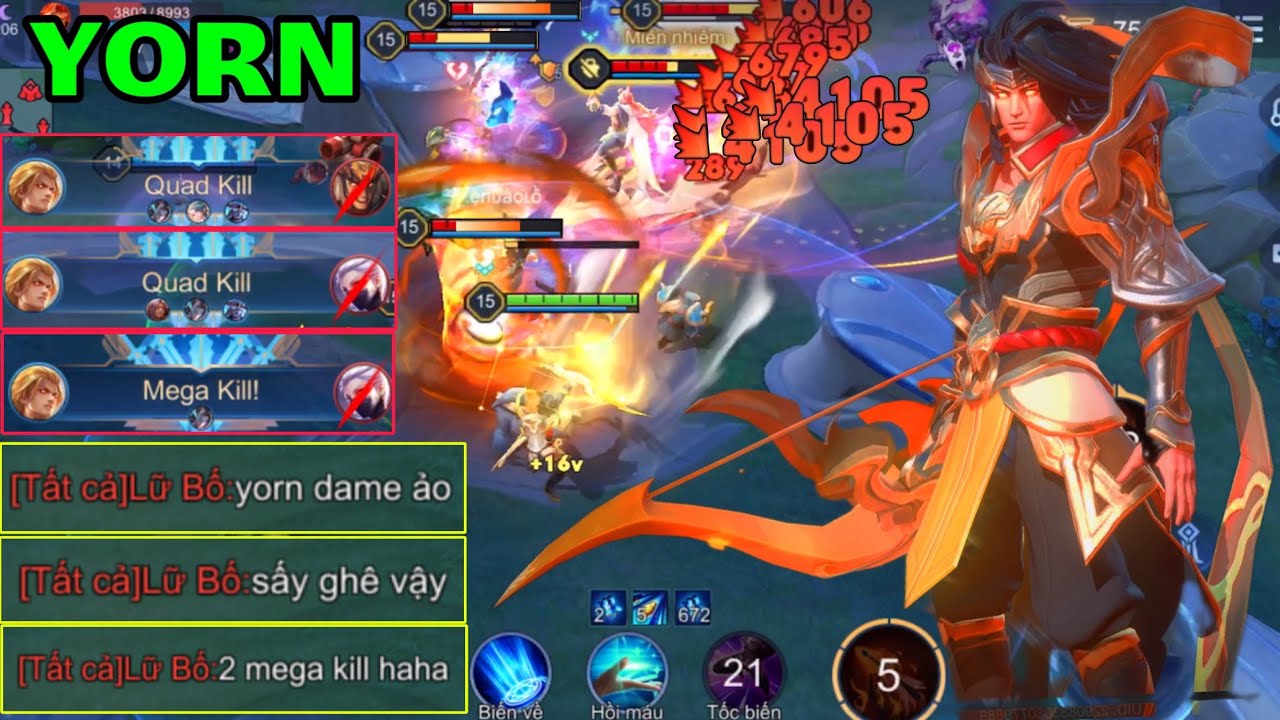 YORN 1 Sấy Chớt Luôn Ăn MEGA KILL Không Tưởng Khiến Địch Tố Cáo Dame Ảo vs Hắc Dame