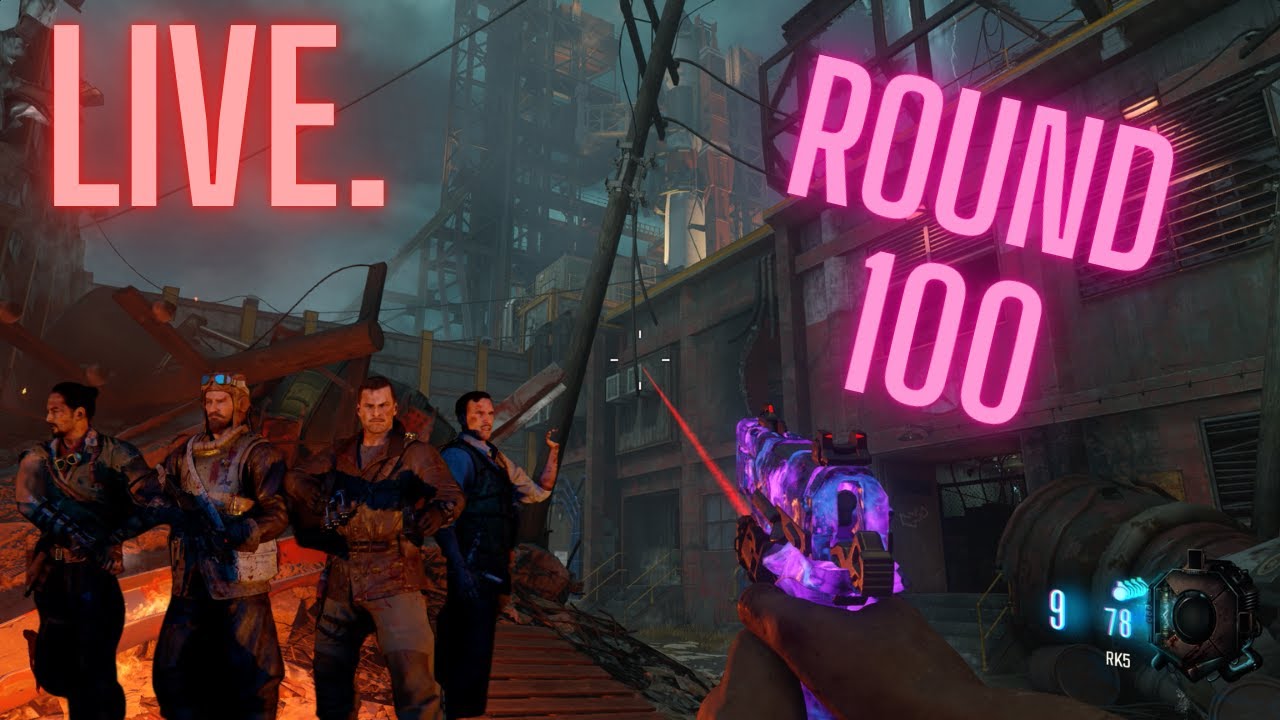 ROUND 100 ON ALL BO3 MAPS // TRYING ZWR