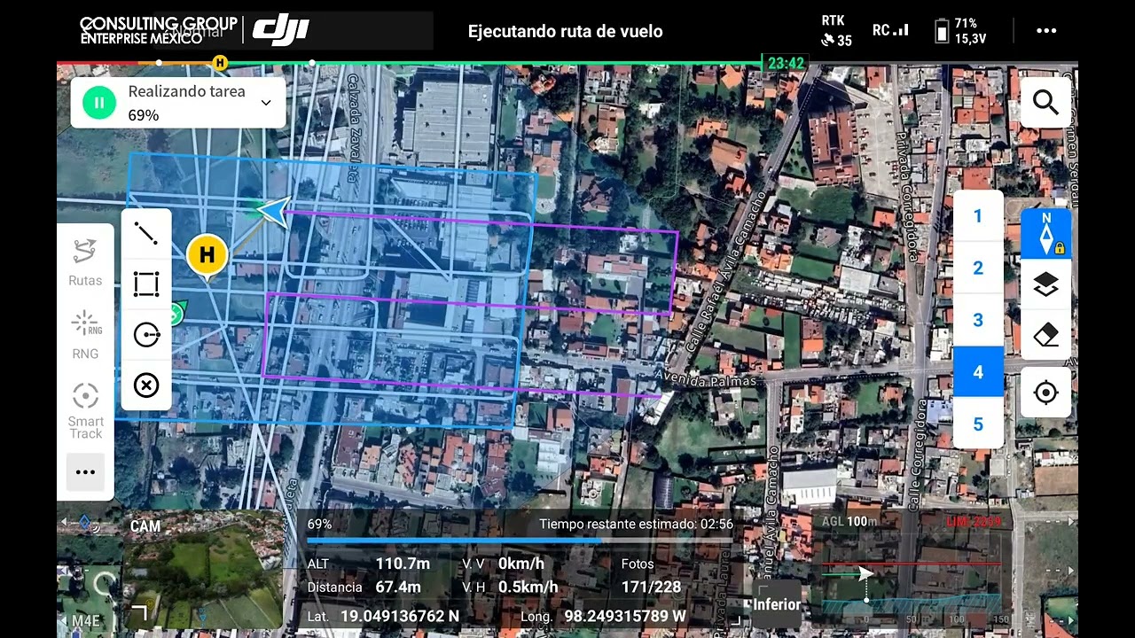 Procesamiento Ruta de Zona Oblicua #djienterprisepuebla #djienterprise #djipuebla #dronesmexico
