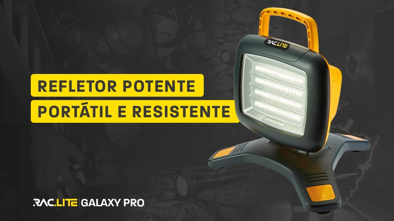REFLETOR GALAXY-PRO - Leve, compacto e recarregável