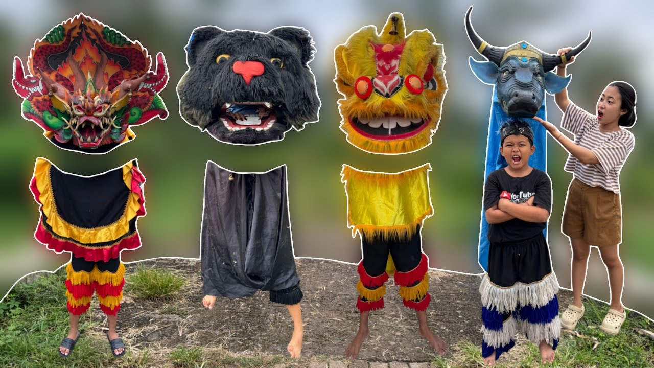 VICHO MENCOCOKKAN KEPALA BARONGAN MACAN BARONGSAI BARONGAN DEVIL DAN BANTENGAN BEROT 