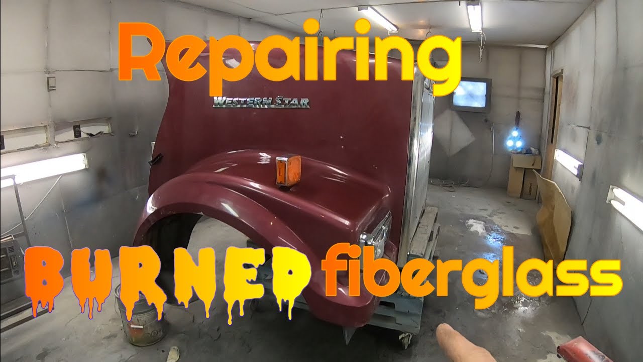 how to repair burned fiberglass