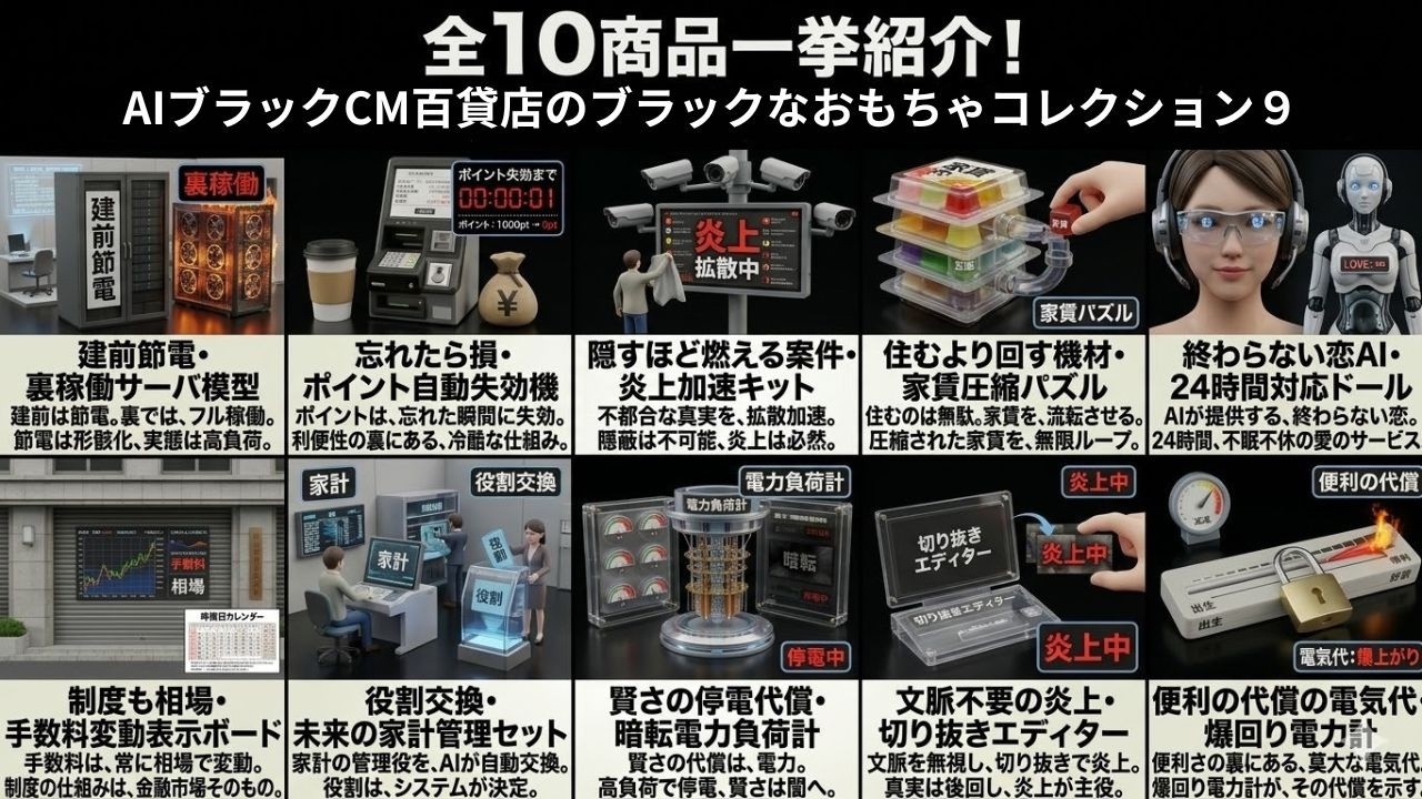 09 AIが作ったブラックなおもちゃCM｜建前崩壊編④