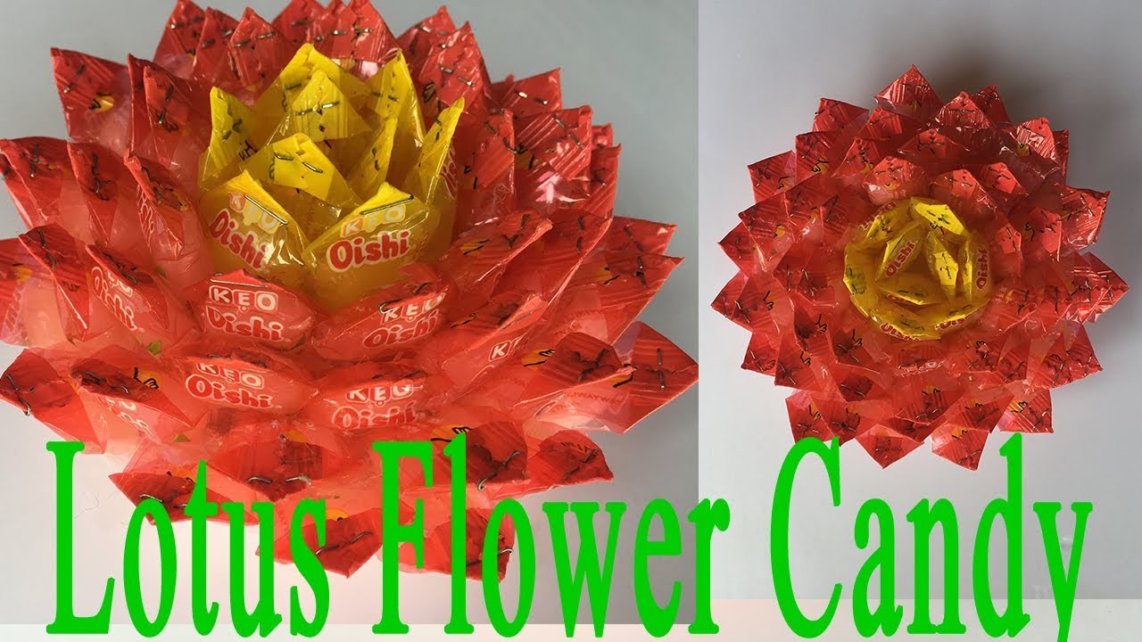 How to make  Lotus Flowers from Candy | DIY Flowers I Crafts Ideas