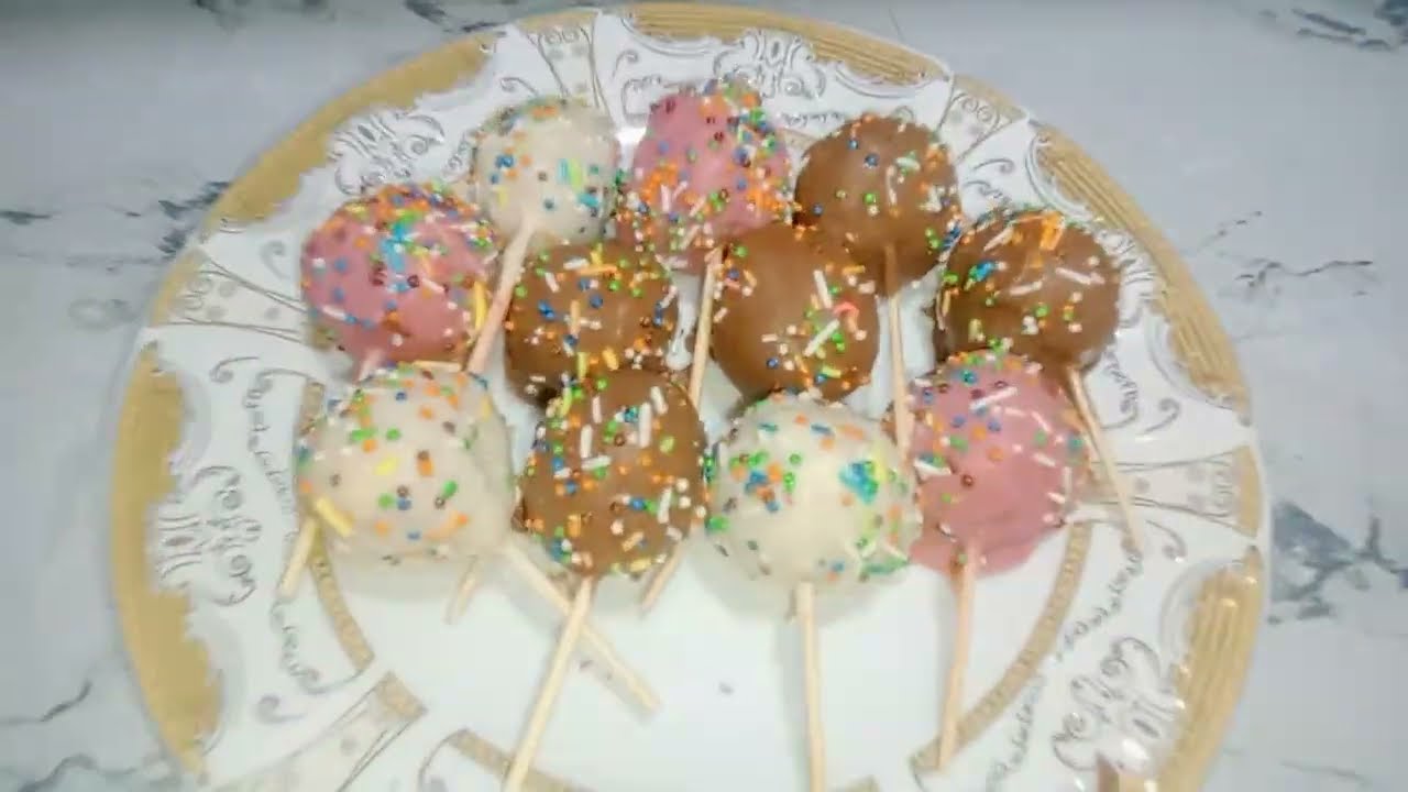 🍡🍡 أجمل مينى بوبس من بواقى الكيك 🍡🍡