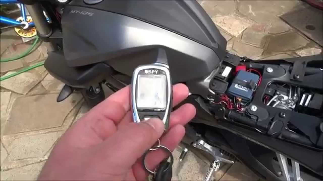 Spy 5000 alarm on my yamaha mt 125cc.