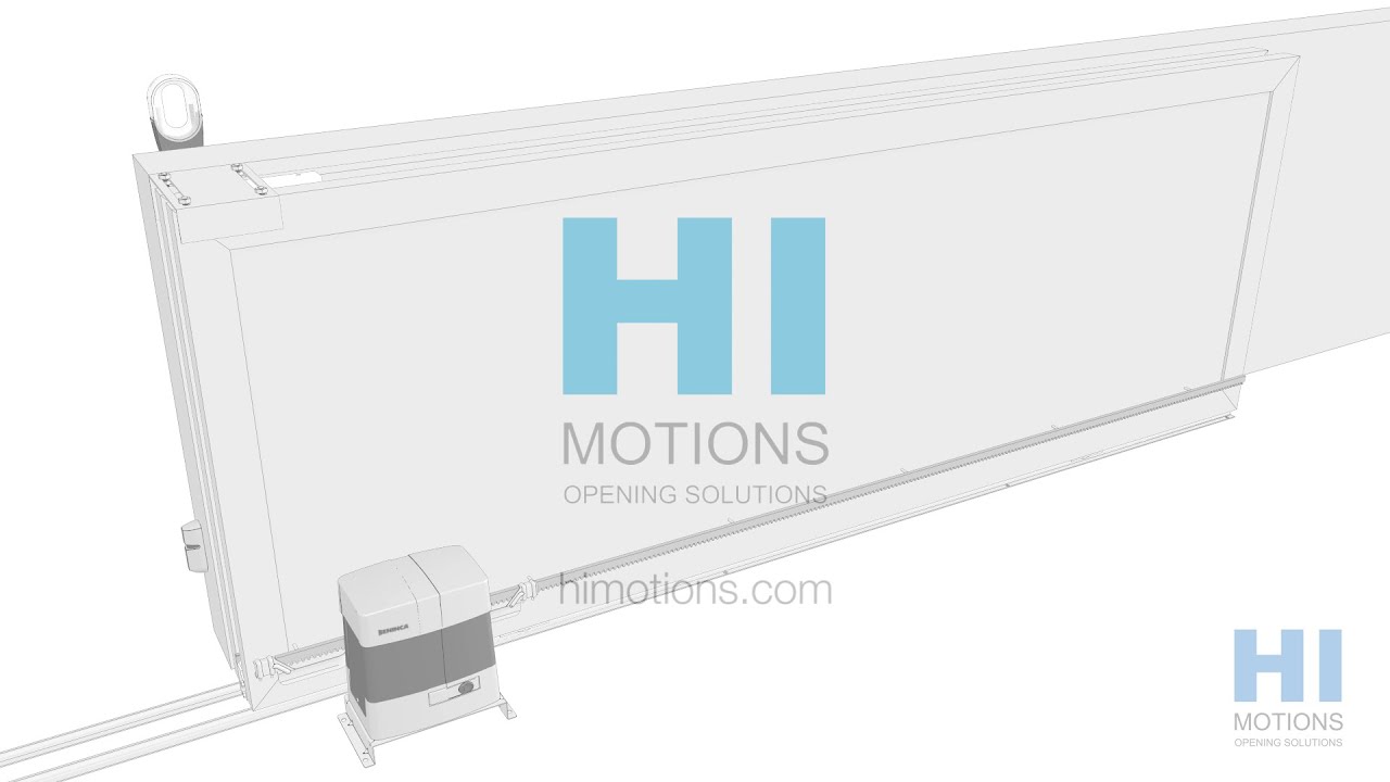 Hi-Motions: Portails coulissants téléscopiques, montage inférieur