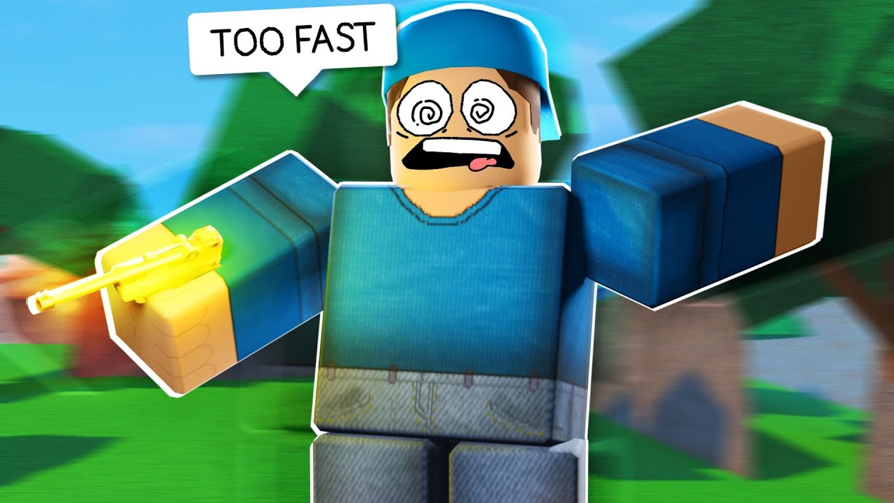 i played arsenal WITH MAX SENSITIVITY... i got dizzy (Arsenal Roblox)
