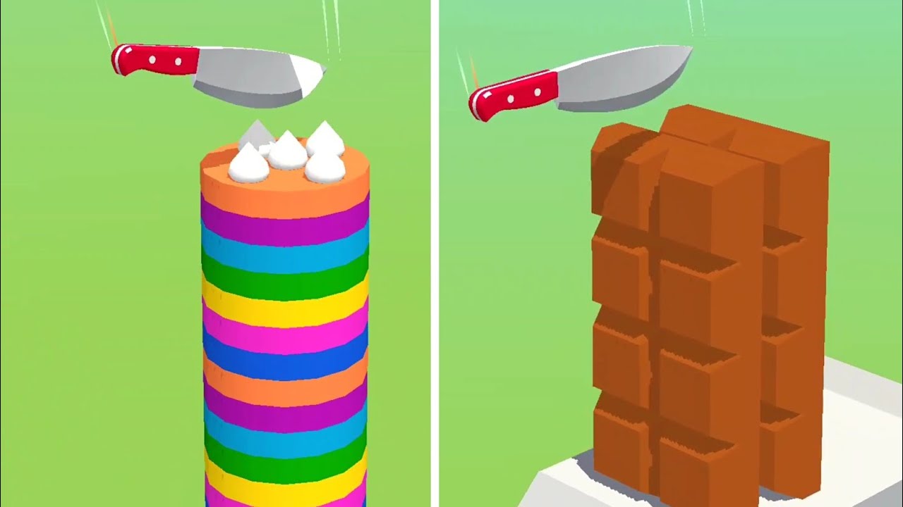 Slice It All Gameplay! Satisfying and Relaxing ASMR Slicing Video