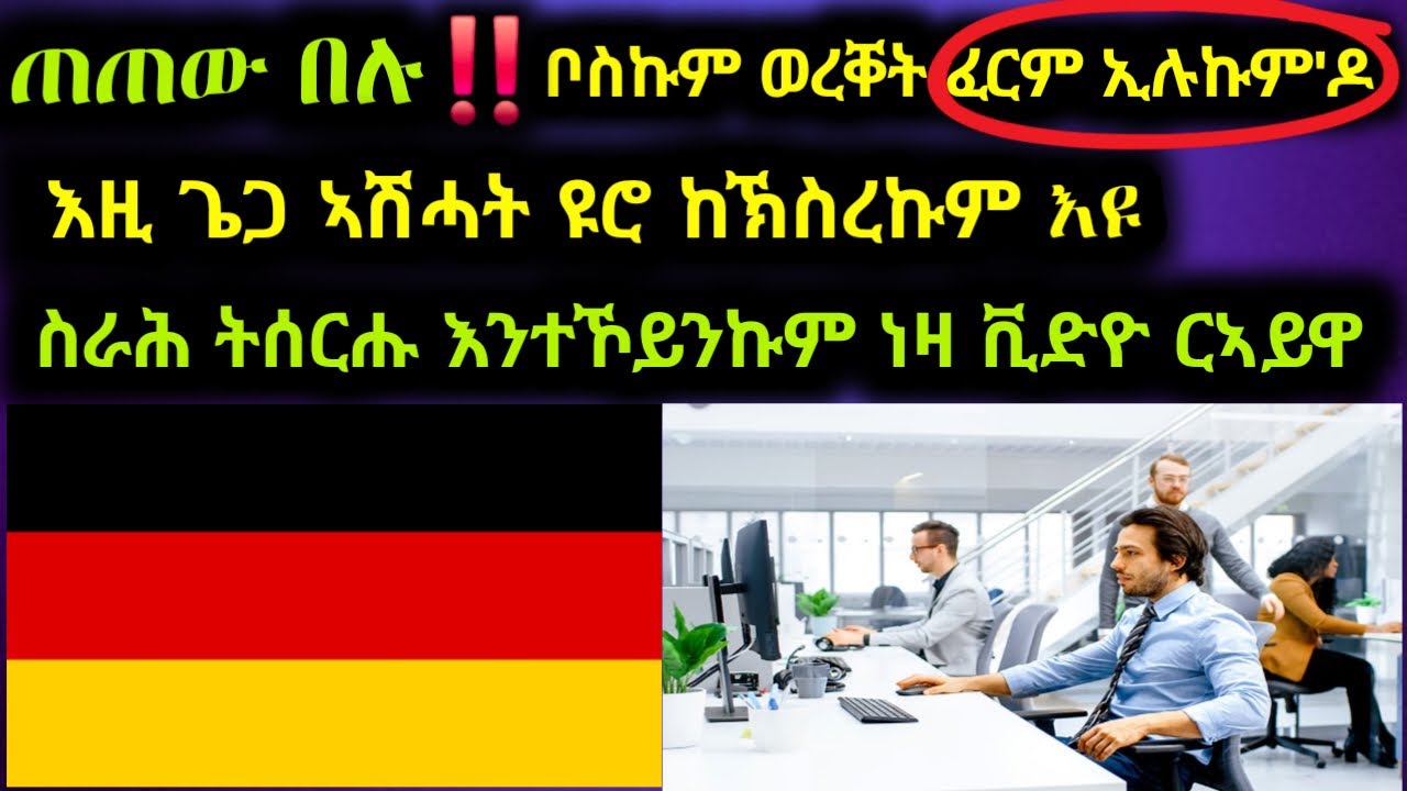 🇩🇪እዚ ጌጋ ኣሽሓት ዩሮ ከኽስረኩም ኢዩ‼️ስራሕ ትሰርሑ እንተኮይንኩም ነዛ ቪድዮ ርኣይዋ‼️