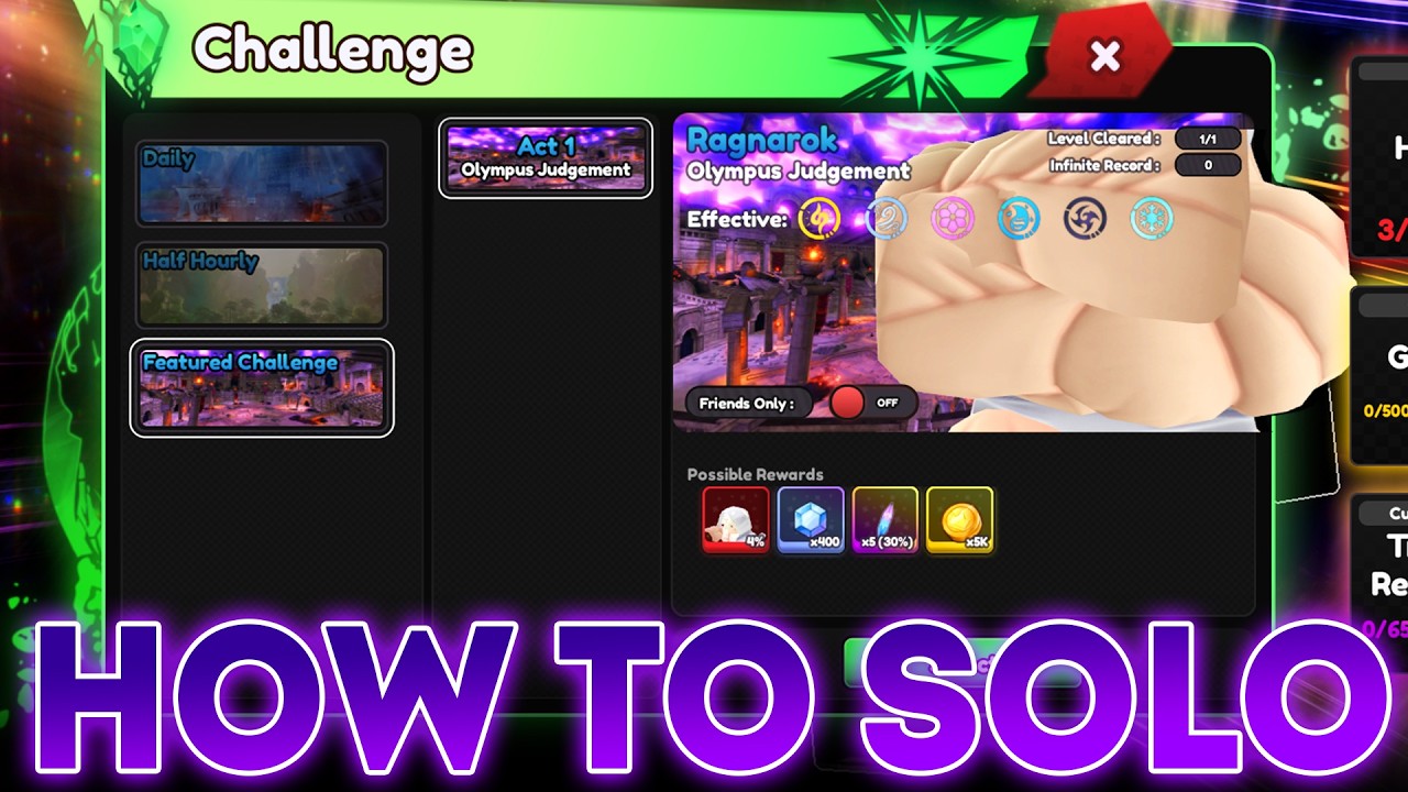 How to Solo Win Adam's Challenge (Ragnarok) in Universal Tower Defense (First Human)