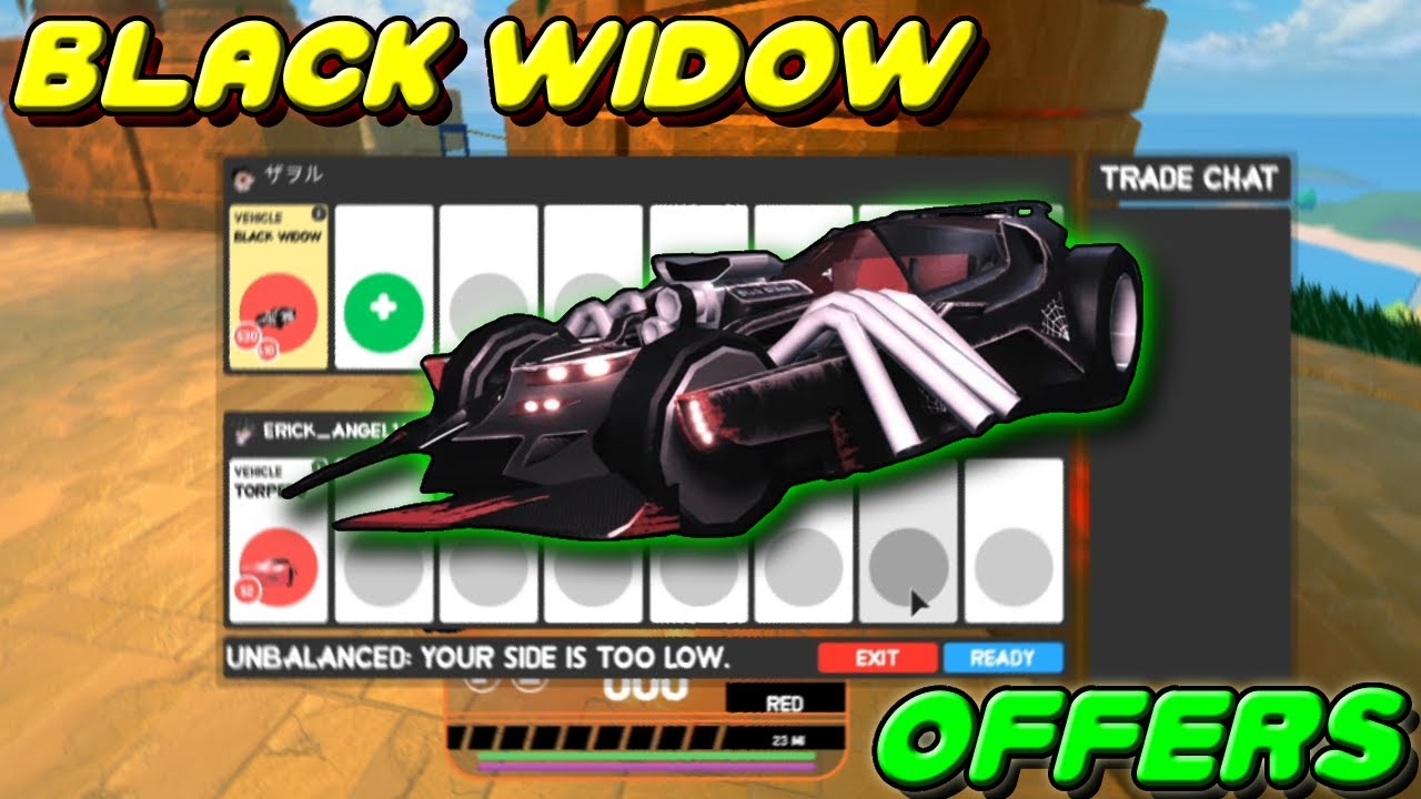 Roblox jailbreak - what people offer for the black widow car in trading,