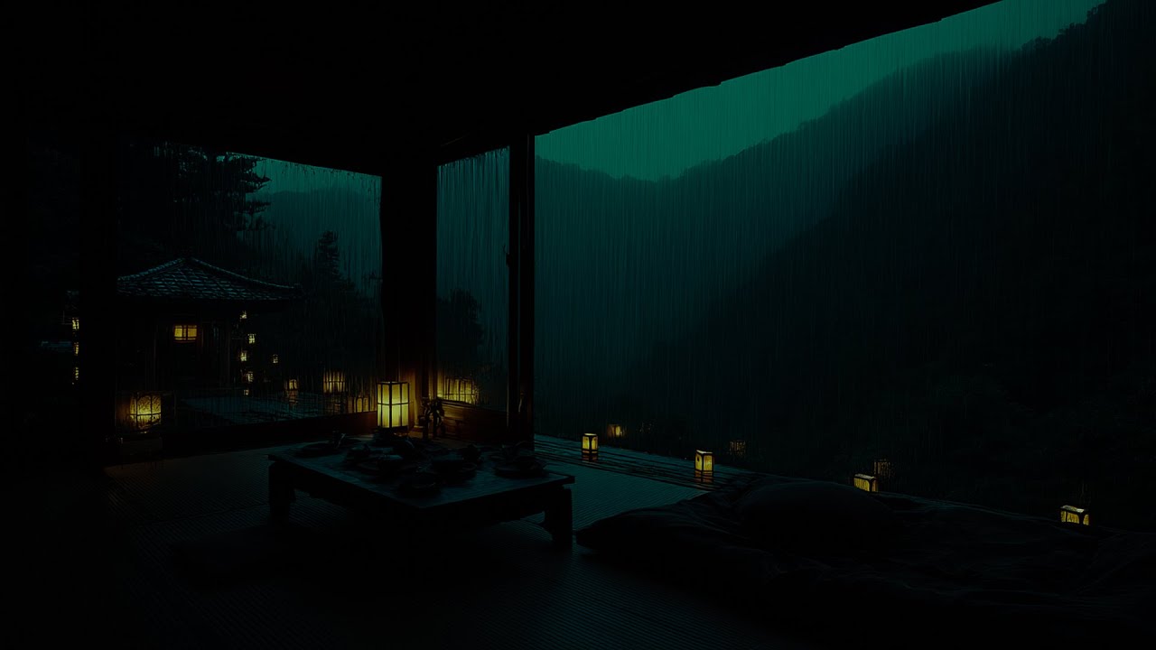 Relaxing Night Rain Outside 🌙 | And Fall Asleep Naturally in 3 Minutes (NO ADS)