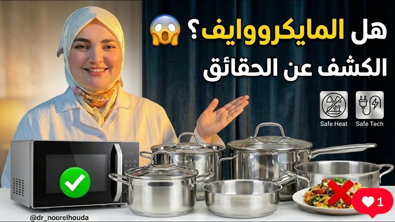 المايكروويف آمن او خطر ☢️ للتسخين شوف عاد الفيديو قبل استعماله 