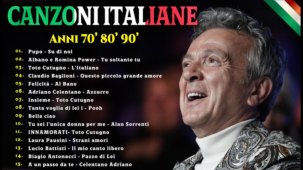Le Canzoni Italiane Più Belle di Tutti i Tempi 🎵 Pupo, Laura Pausini, Toto Cutugno, Umberto Tozzi