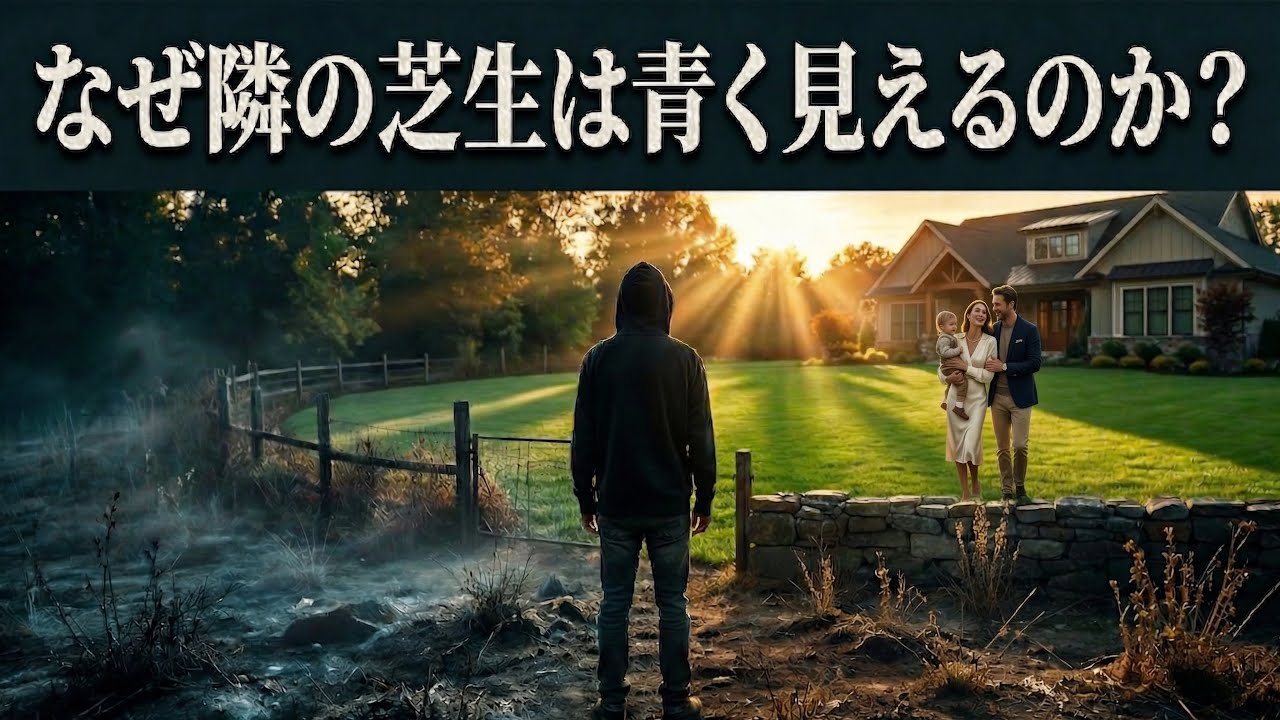 【心理学】「他人の人生」が異常に輝いて見える本当の理由【なぜ隣の芝生は青く見えるのか？】