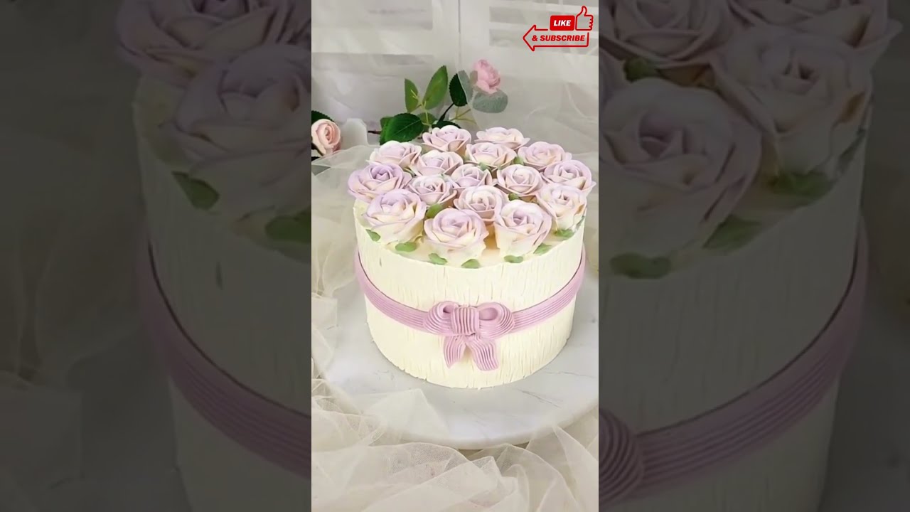 Purple Gift Rose Cake 