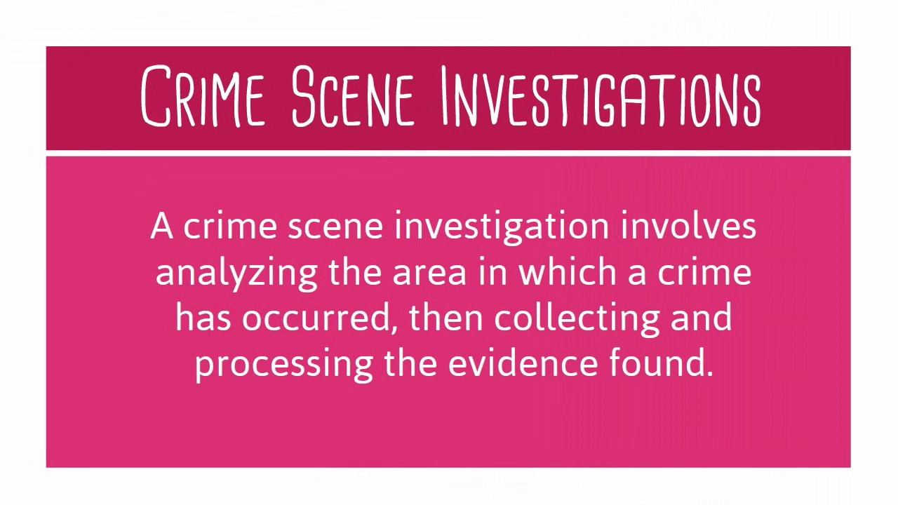 Types of Criminal Investigation