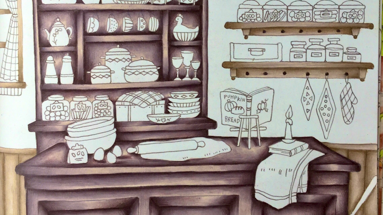 ROMANTIC COUNTRY by Eriy - prismacolor pencils - part 1