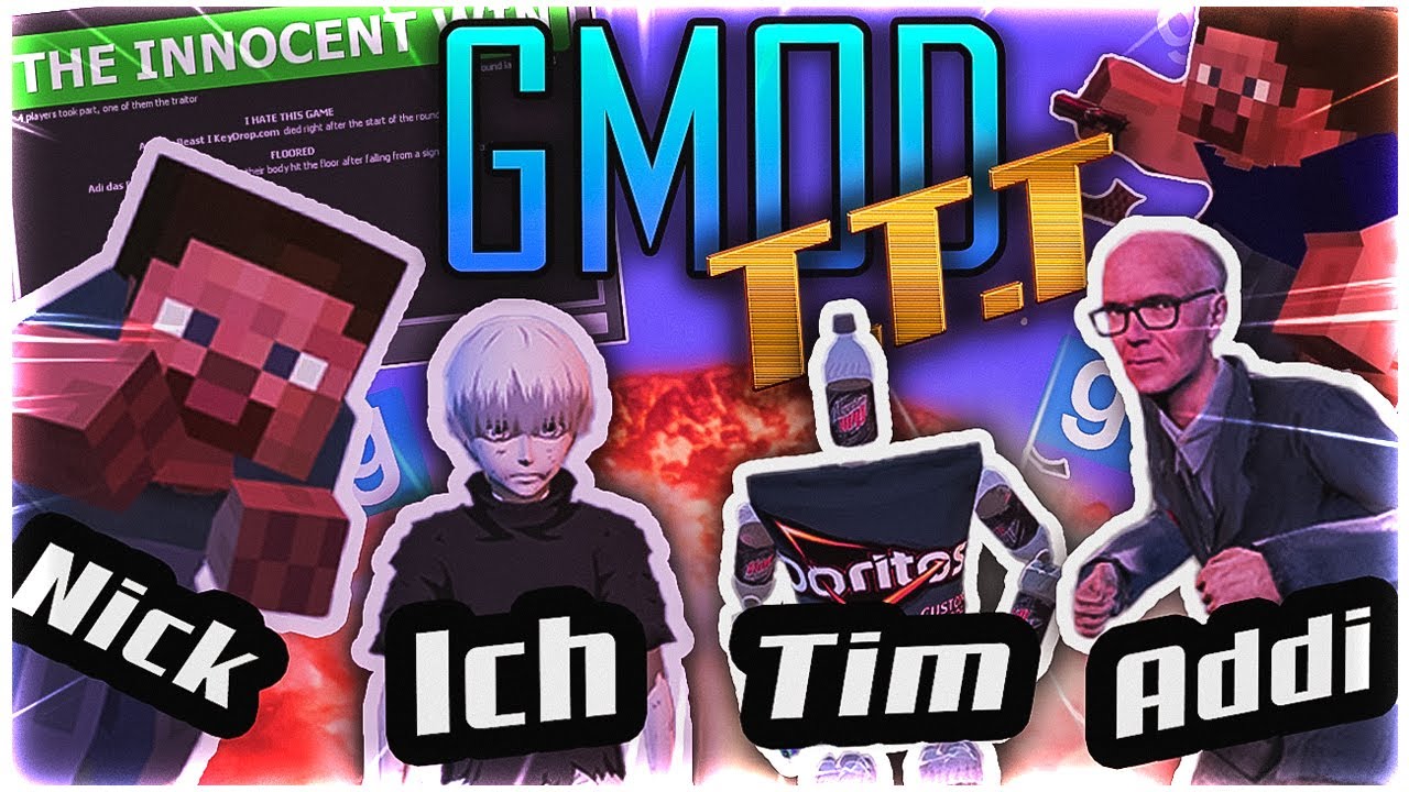 WTF! Absolutes CHAOS💥 [ GMOD T.T.T  mit ADDI, NICK und TIM ]🧨🤣