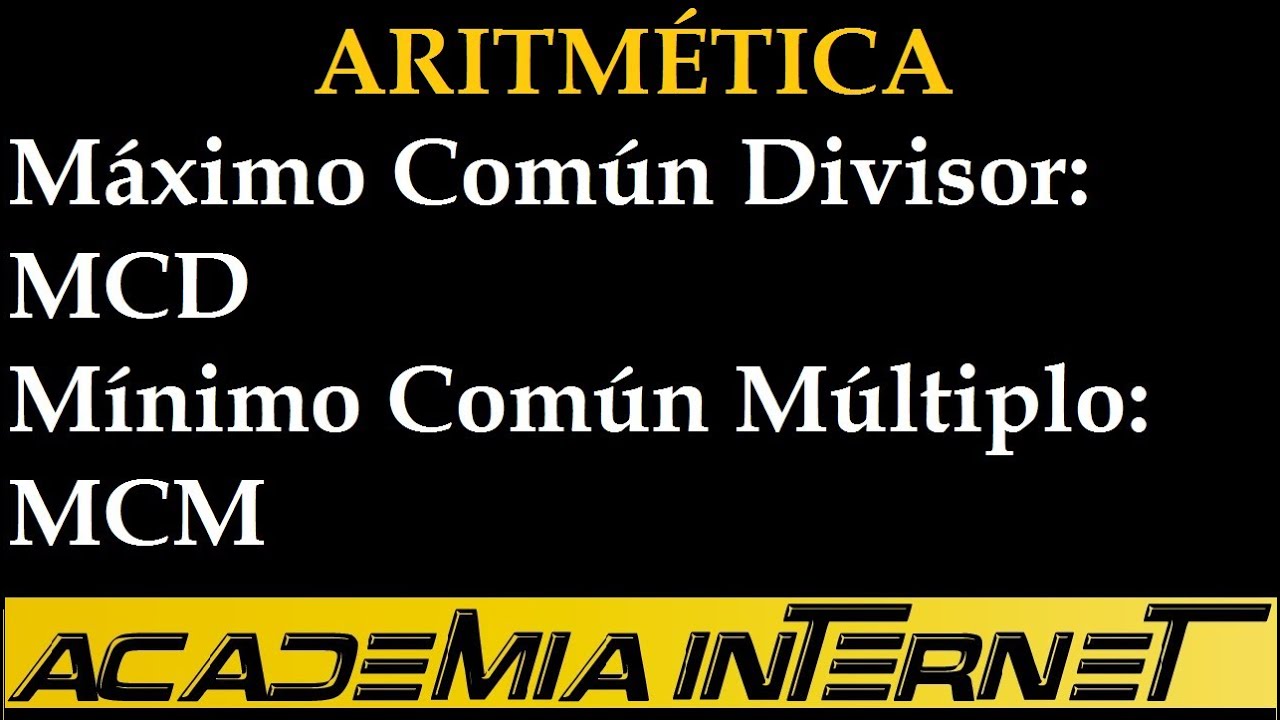 MCD y MCM