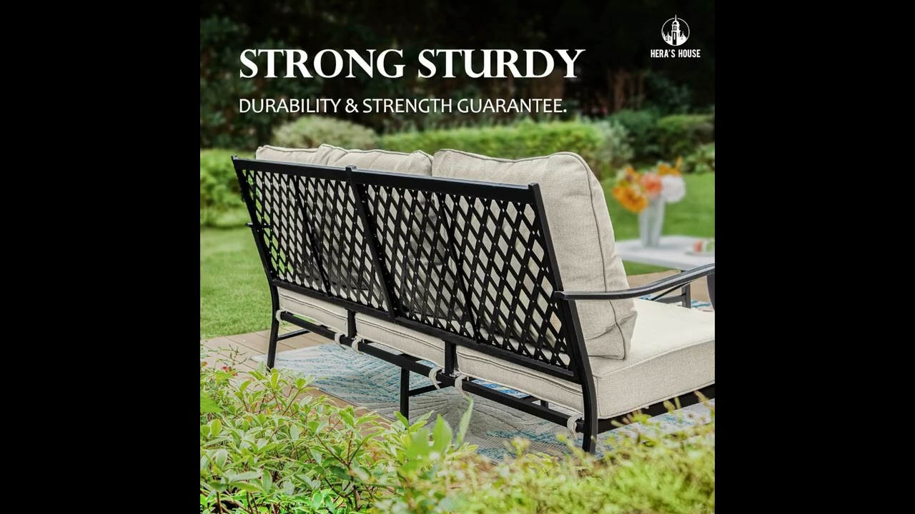 Upgrade Your Backyard with HERA’S HOUSE 4 Pieces Patio Fire Pit Furniture Set