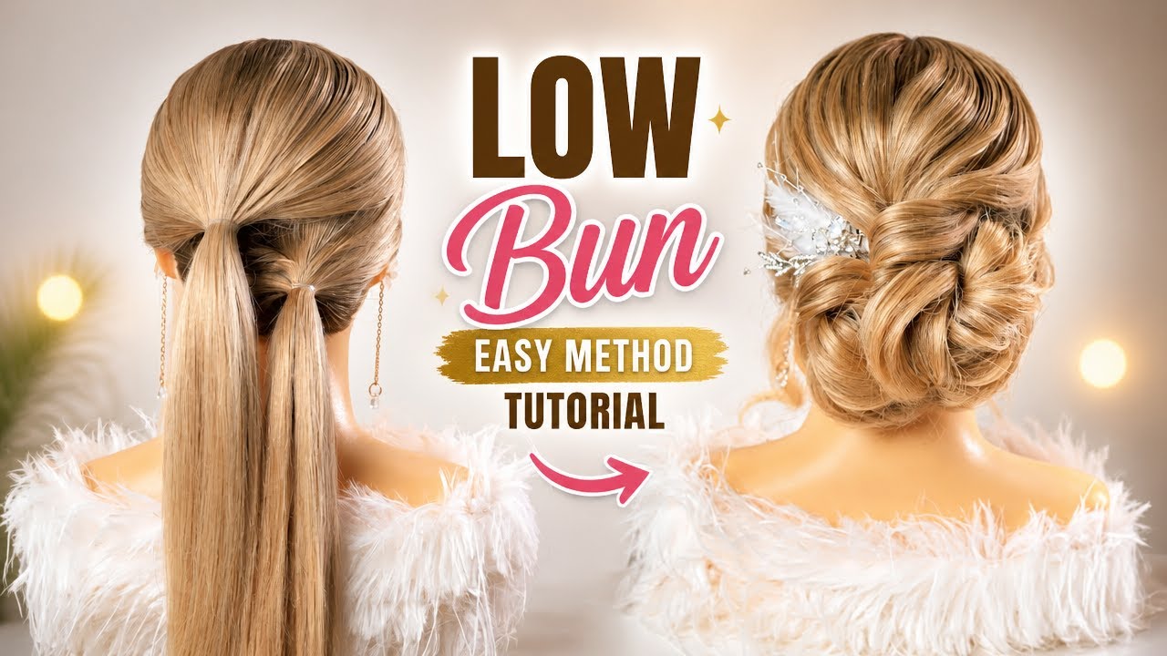 Low Bun| Easy Method| Tutorial
