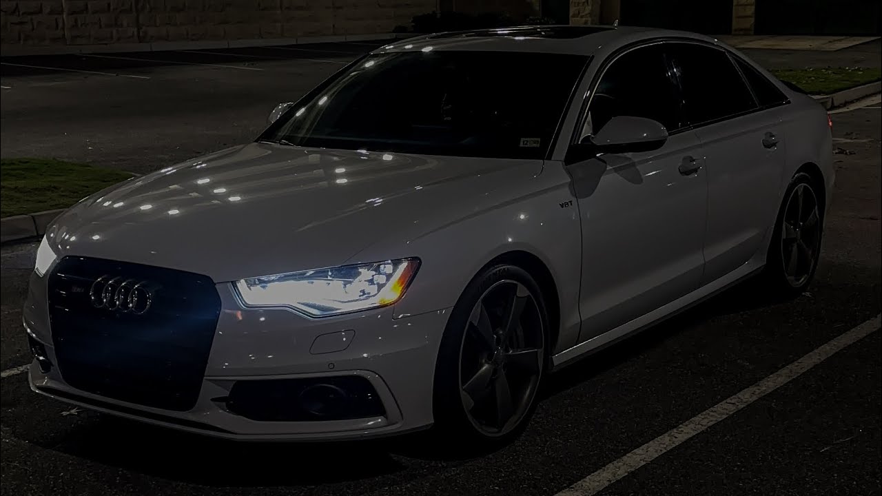 ASMR POV DRIVE IN THE AUDI S6😱 (straight pipe)