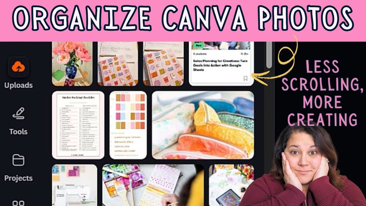 How to Organize Your Canva Uploads (Stop Scrolling for Photos!)