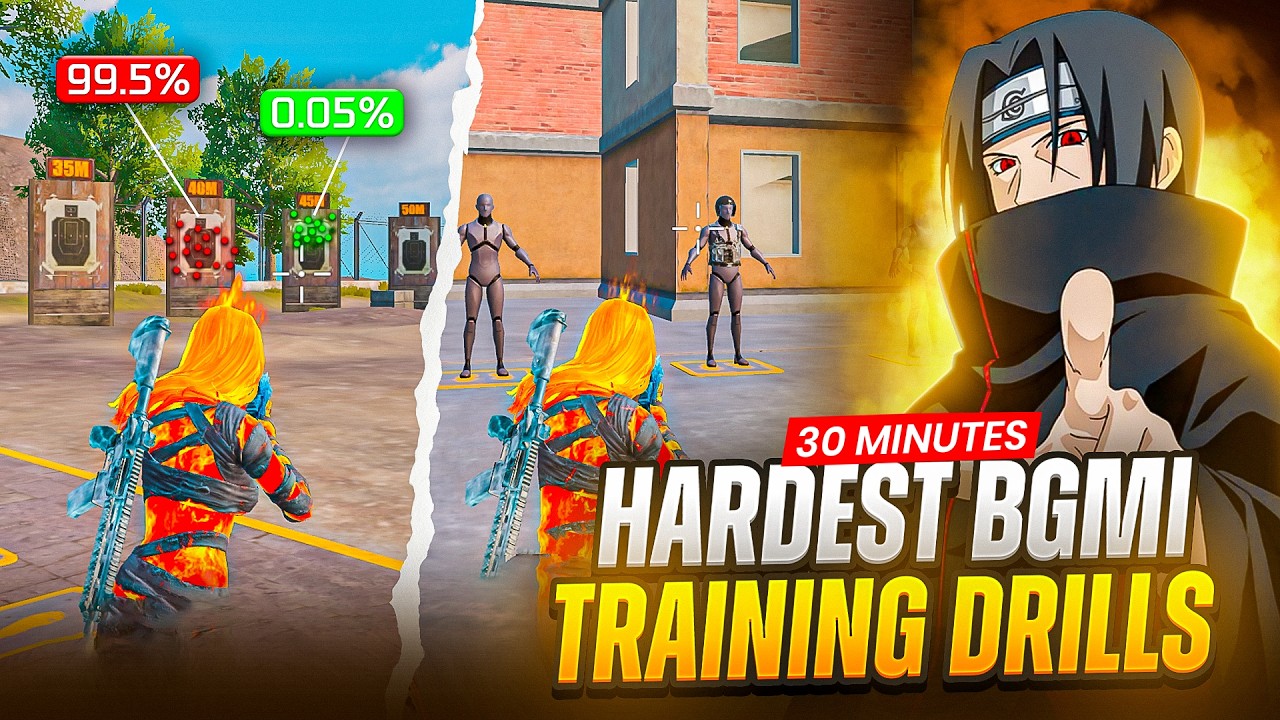 BGMI HARDEST Training Drills Challenge (21 Days)🔥Best Training Drills (Only 1% Complete It!✅)