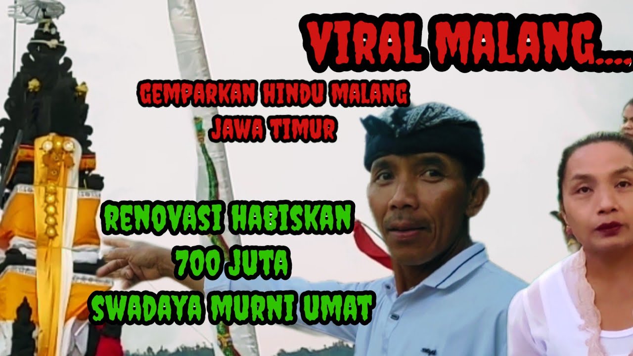 VIRAL..700 juta swadaya murni umat,,Pura Giri Murti sakti dari material 4 Gunung Berapi