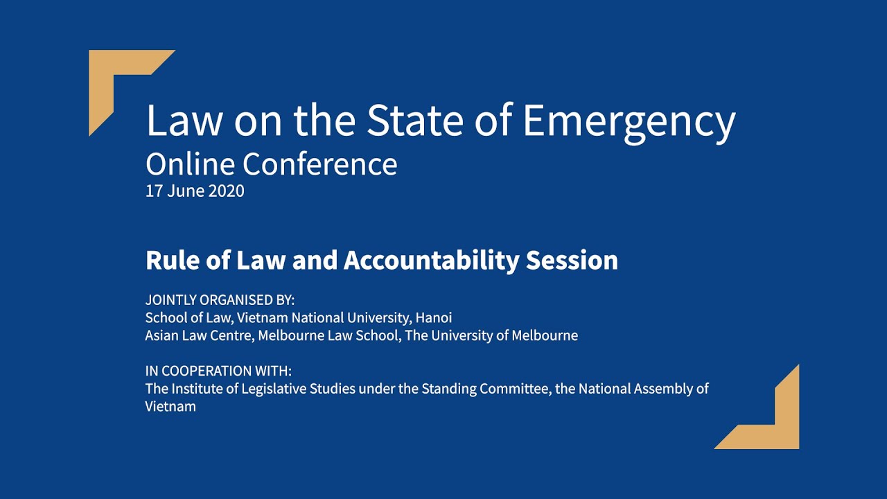 Rule of Law and Accountability, 'Law on the State of Emergency' Conference 5