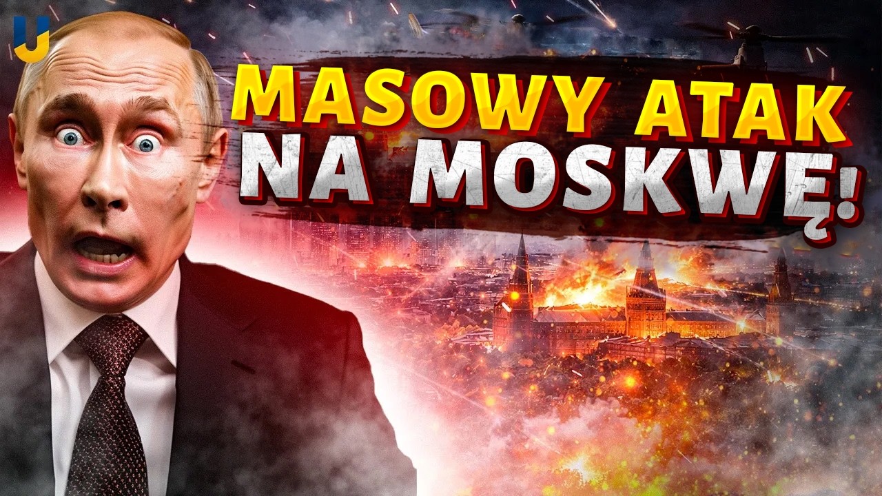 SETKI DRONÓW NAD MOSKWĄ! POTĘŻNE EKSPLOZJE – lotniska NATYCHMIAST ZAMKNIĘTE