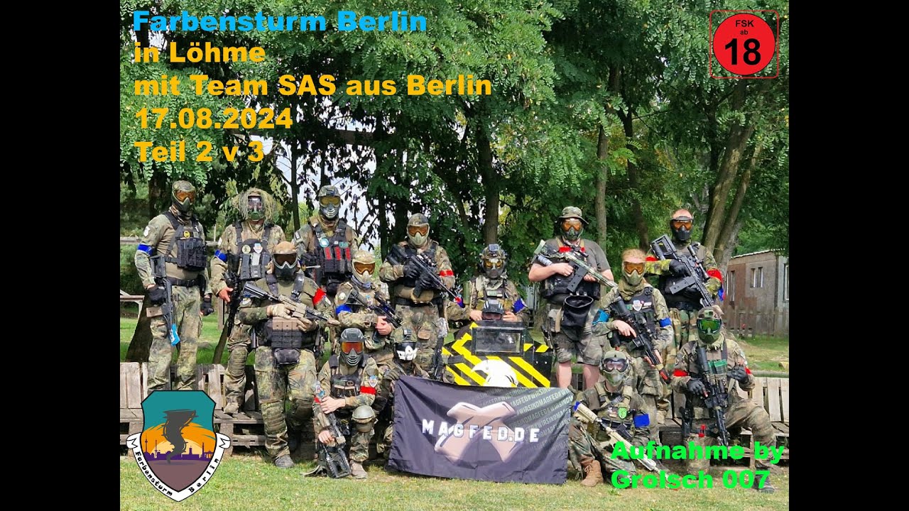 Farbensturm Paintball Löhme 17.08.2024 Löhme 3v3