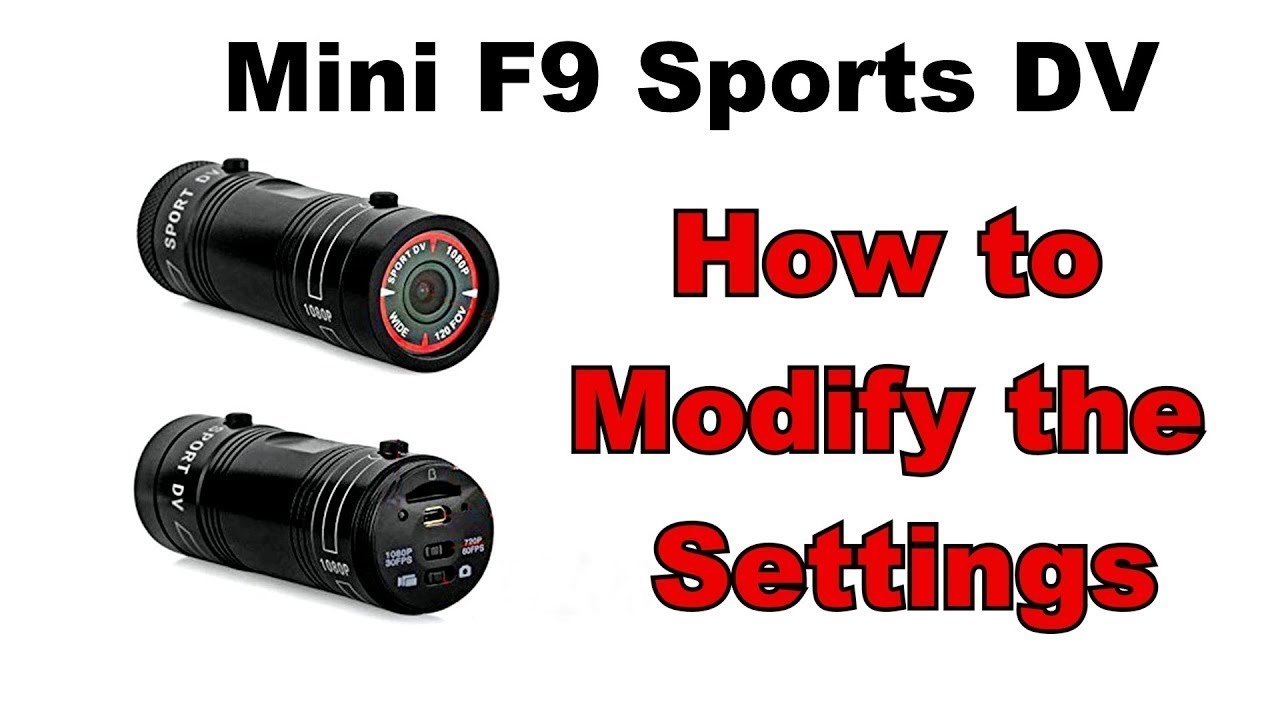 📸 Как изменить настройки спортивной видеокамеры Mini F9. 📽️