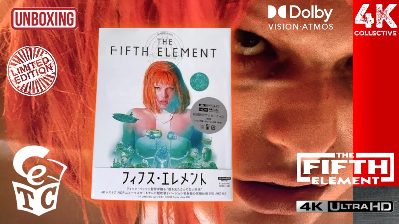 The Fifth Element 4K UltraHD Blu-ray Japanese Limited Edition Unboxing