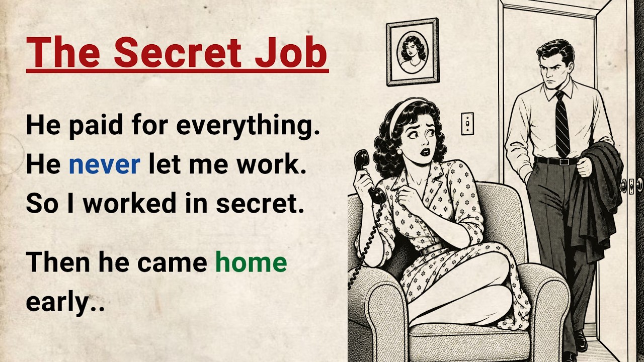 Learn English through Stories Level 3 ⭐ The Secret Job - Improve your English | English Audio Story