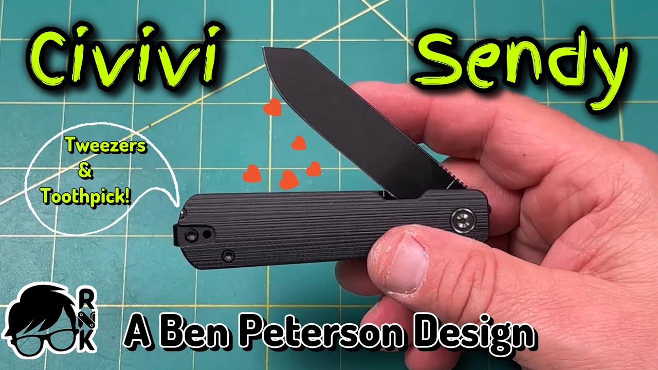 Обзор/впечатления от ножа Civivi Sendy, разработанного Беном Петерсоном… уникальный и очень полез...