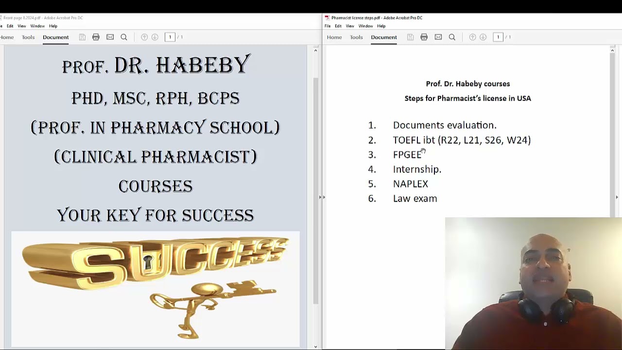 ABC Pharmacist license in USAخطوات معادلة شهادة الصيدلة في امريكا باختصار