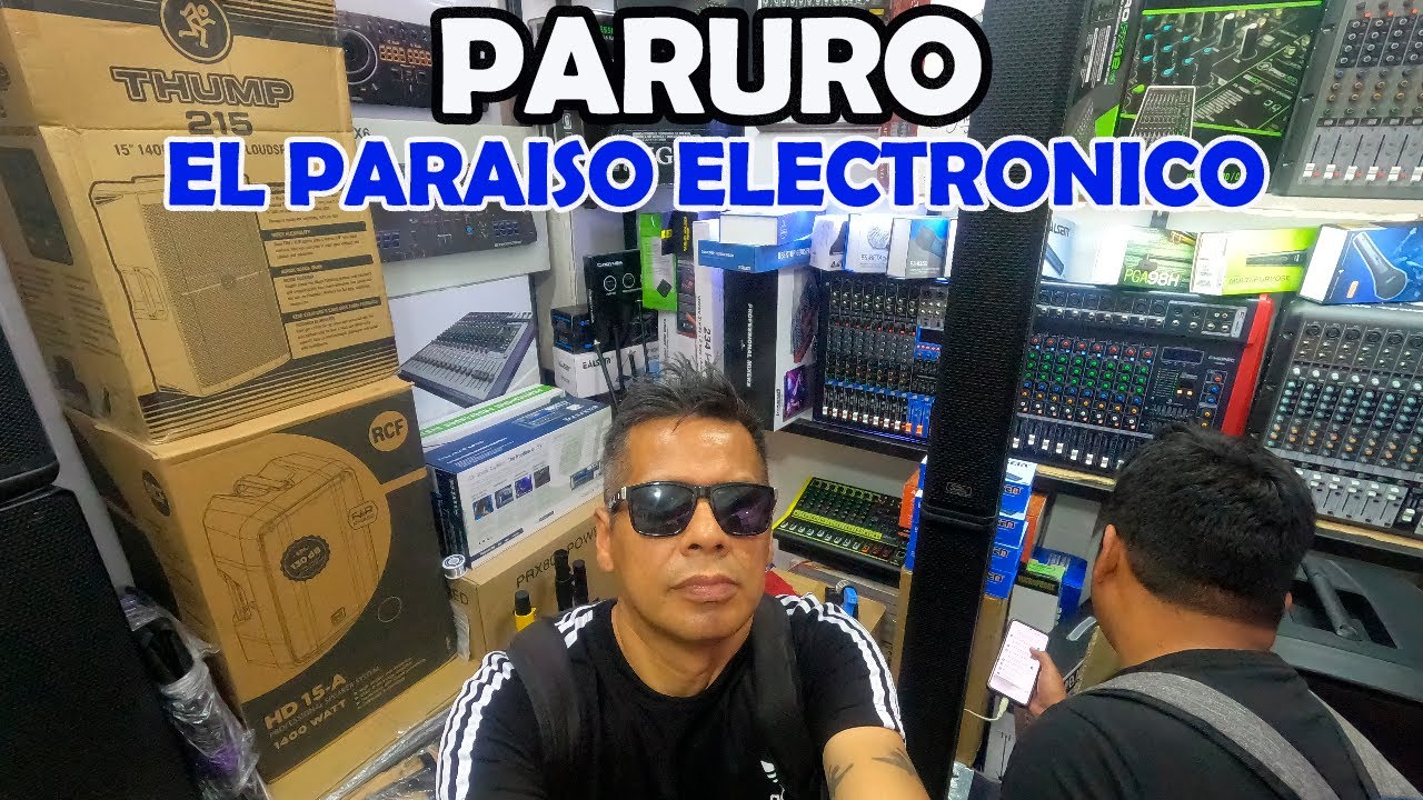 🥇JIRON PARURO 👉EL PARAISO ELECTRONICO👈 (sonido profesional, luces sicodelicas, cachina electronica)