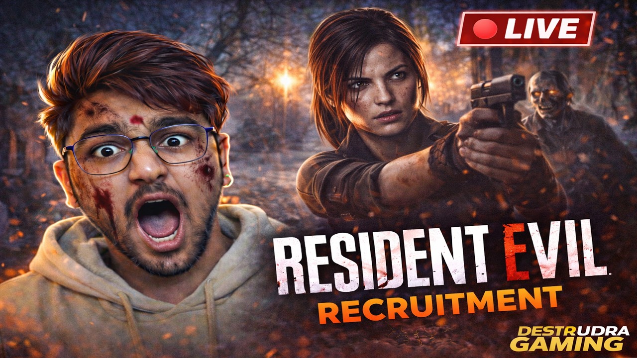 👉 Resident Evil 9 First Day Live 🔥 | Desi Rudra Gaming | Aaj Raat Full Horror 😱