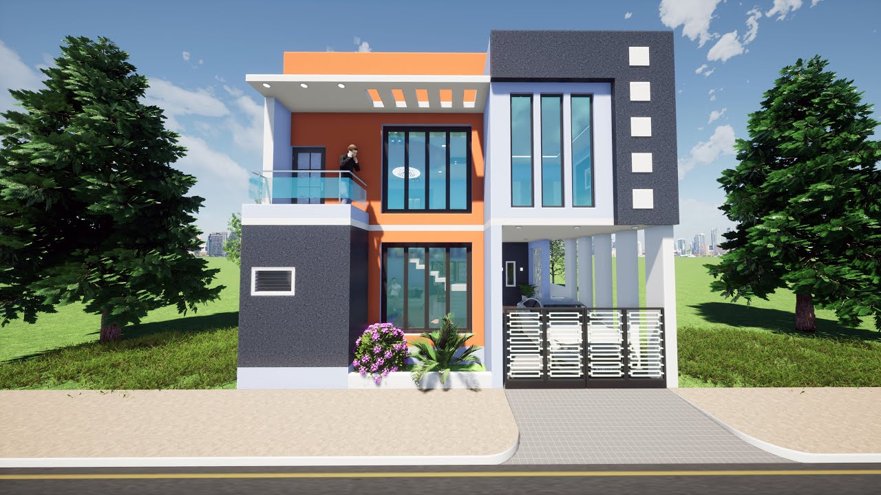 30x40 house plan for 4 bedroom house - duplex house design -1200 sqft house design