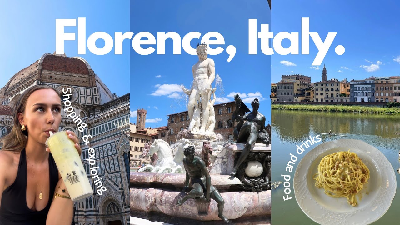 Florence Italy Vlog | solo diaries, shopping, eating pasta, sightseeing, & exploring the town 