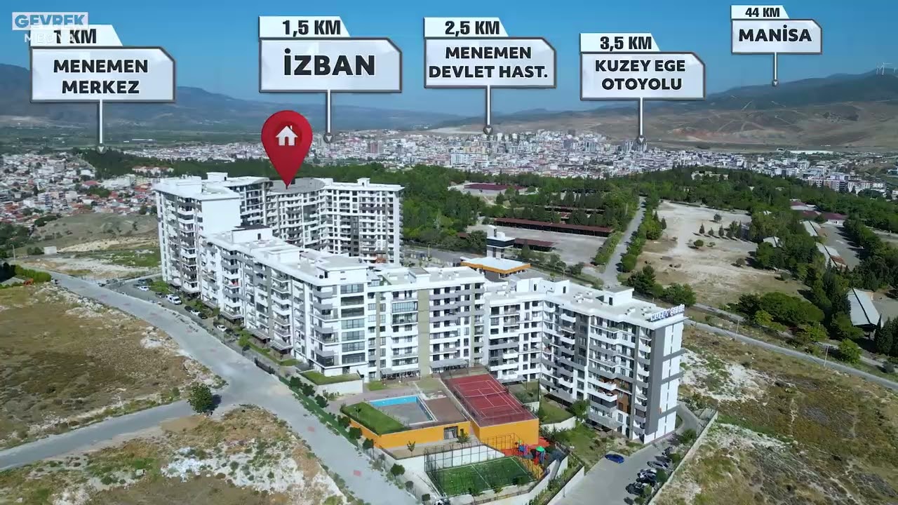 Menemen Kuzeyşehir Sitesi Satılık Daire | İzmir Emlak Drone #gevrekmedya #gayrimenkul